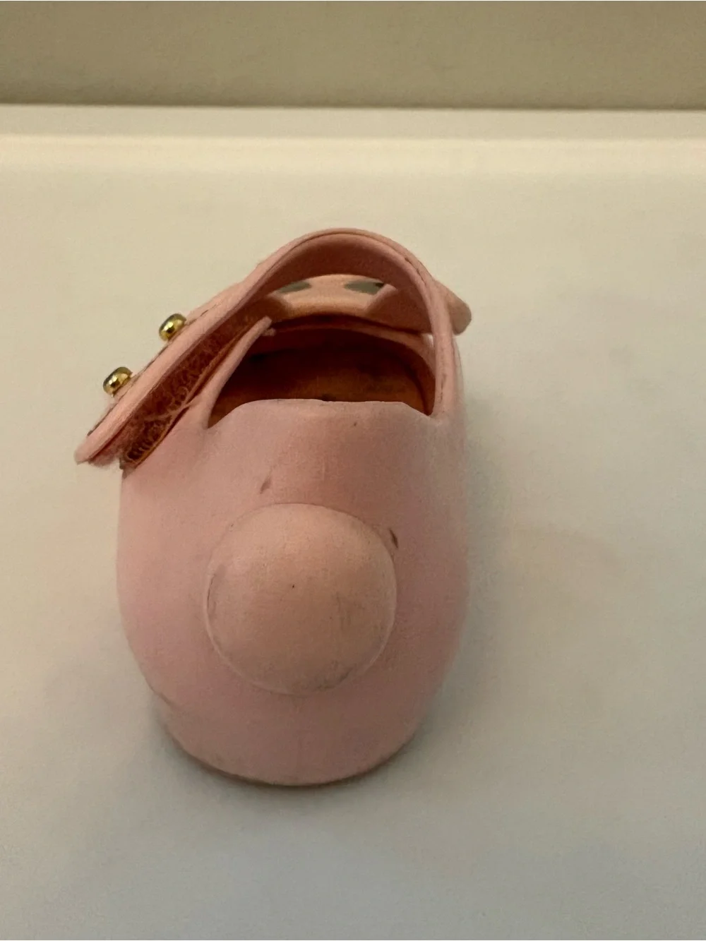 Mini Melissa ultragirl pink french bulldog mary jane flat shoes toddler size 5